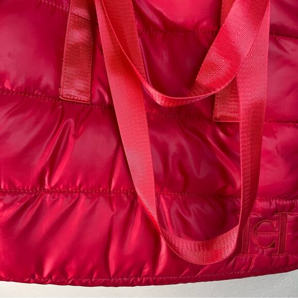 Carolina Herrera Red Puffy Tote Bag - Picture 3 of 9